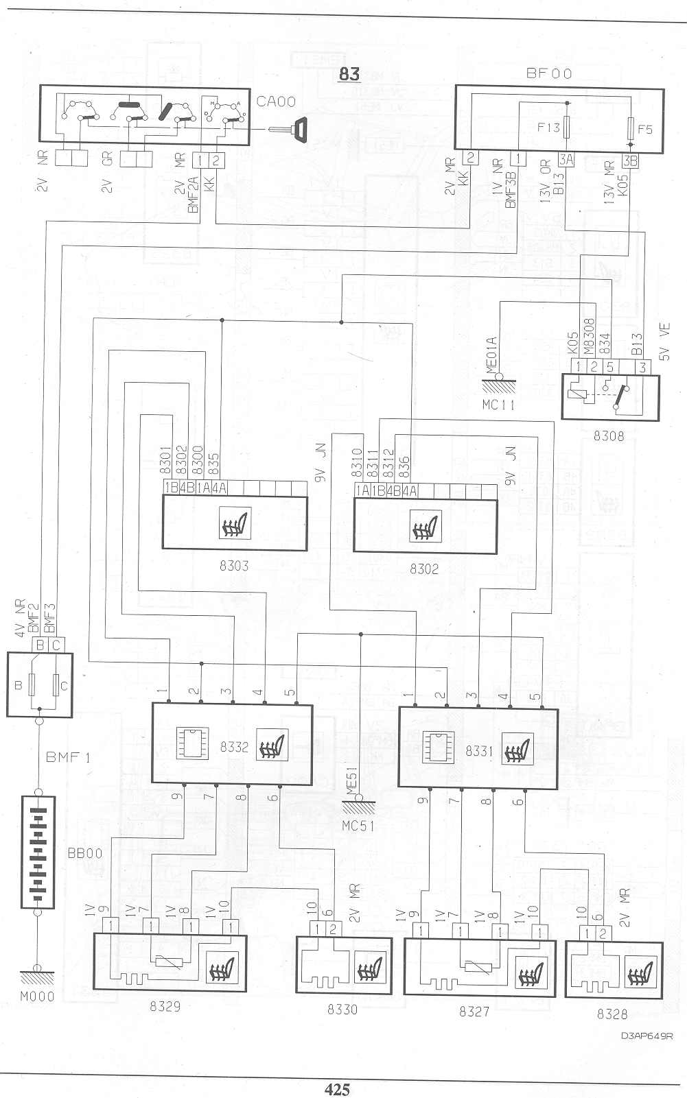 Seat heater Circuit