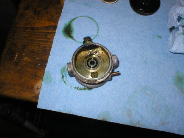 Dirt and debris in the end chamber